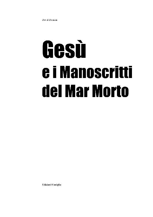 Ges&Atilde;&sup1; e i Manoscritti del Mar Morto ebook cover