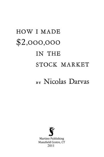 How I Made $2,000,000 in the Stock Market ebook cover
