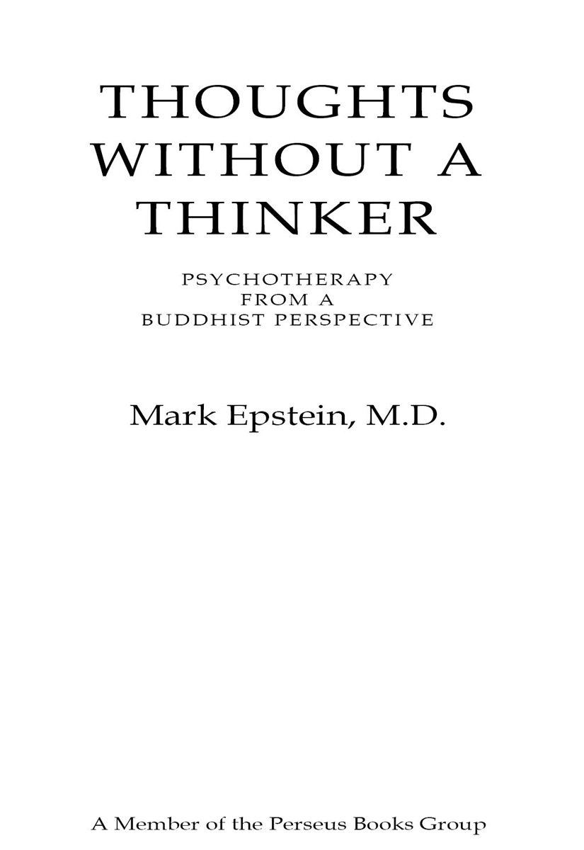 Thoughts Without A Thinker ebook cover