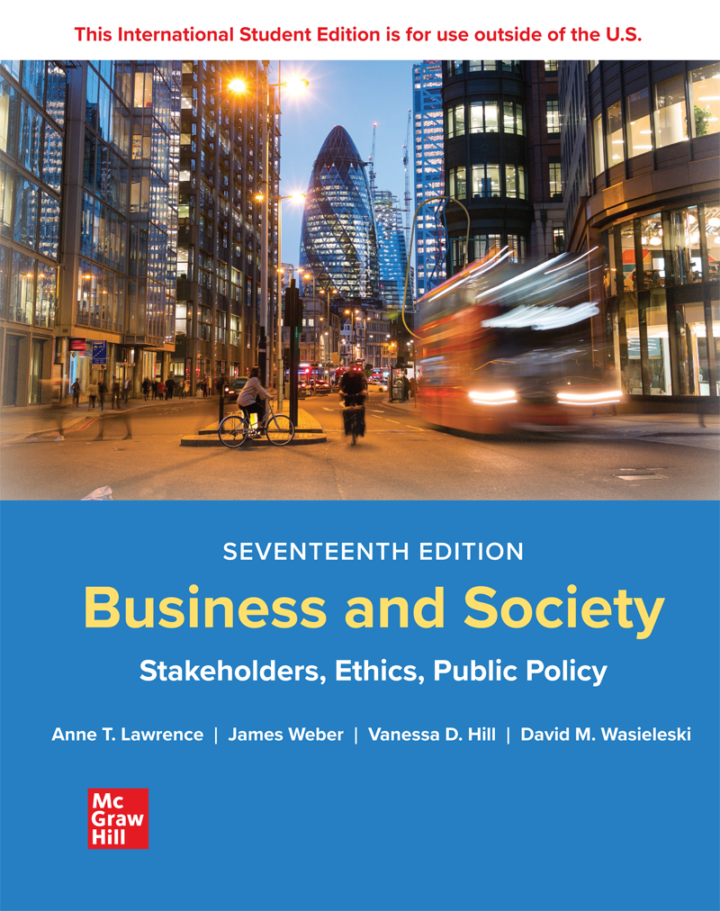 ISE EBook Online Access for Business and Society: Stakeholders, Ethics, Public Policy ebook cover