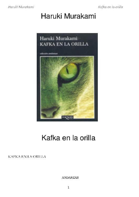 Microsoft Word - kafka.doc ebook cover