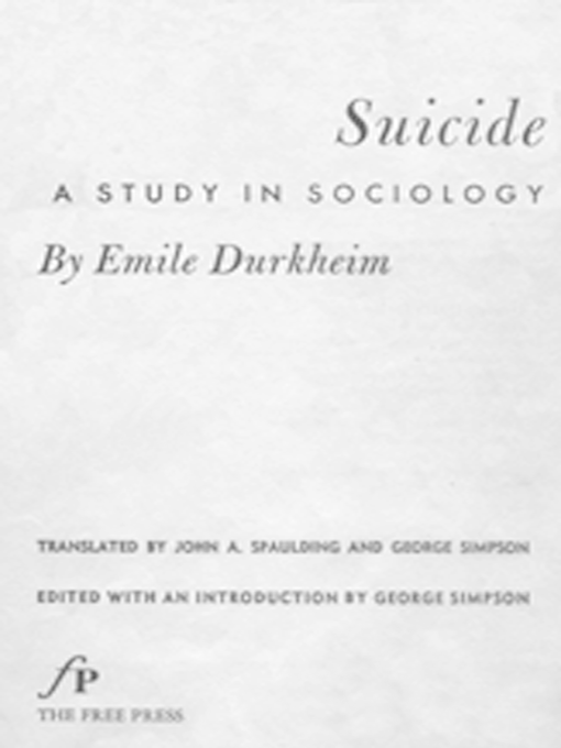 Suicide ebook cover