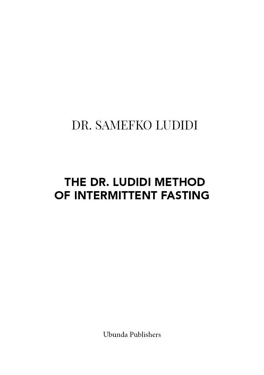 Final version e-book dr. Ludidi Method of Intermittent Fasting 29092020 ebook cover