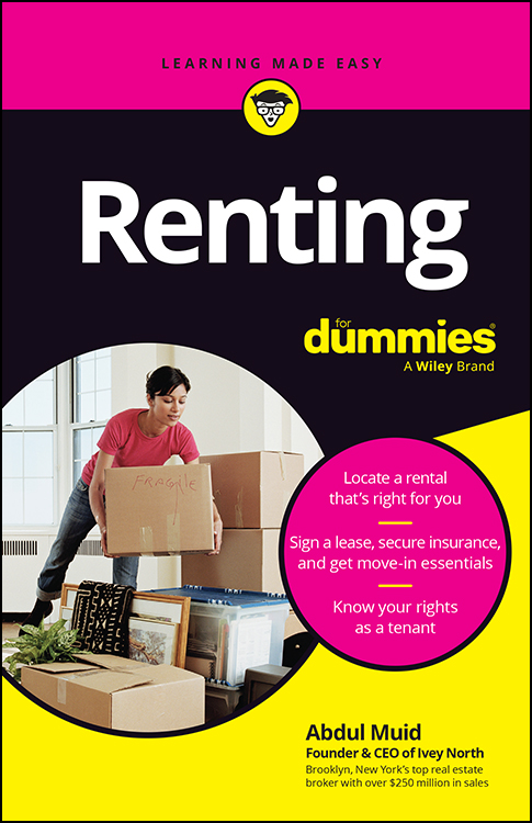 Renting For Dummies&Acirc;&reg; ebook cover