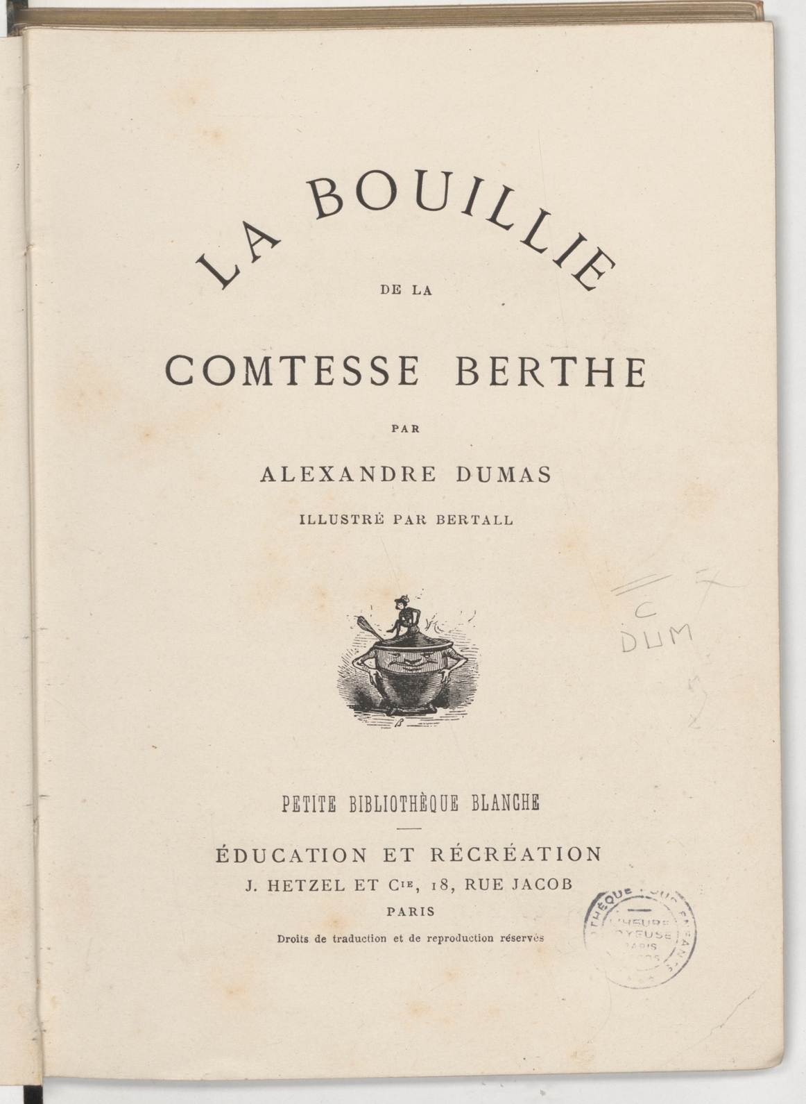 La Bouillie de la comtesse Berthe (1845) ebook cover