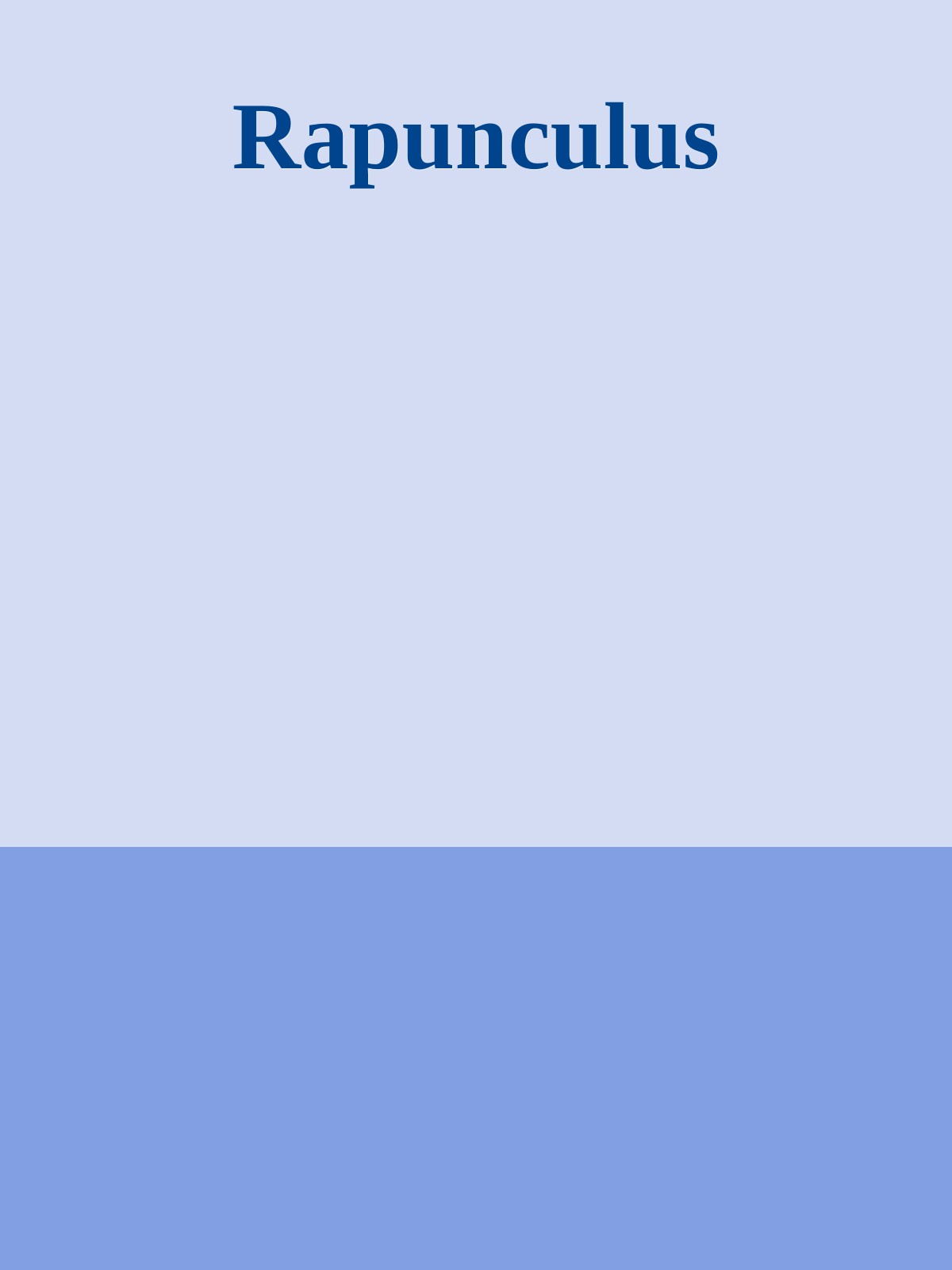Rapunculus ebook cover