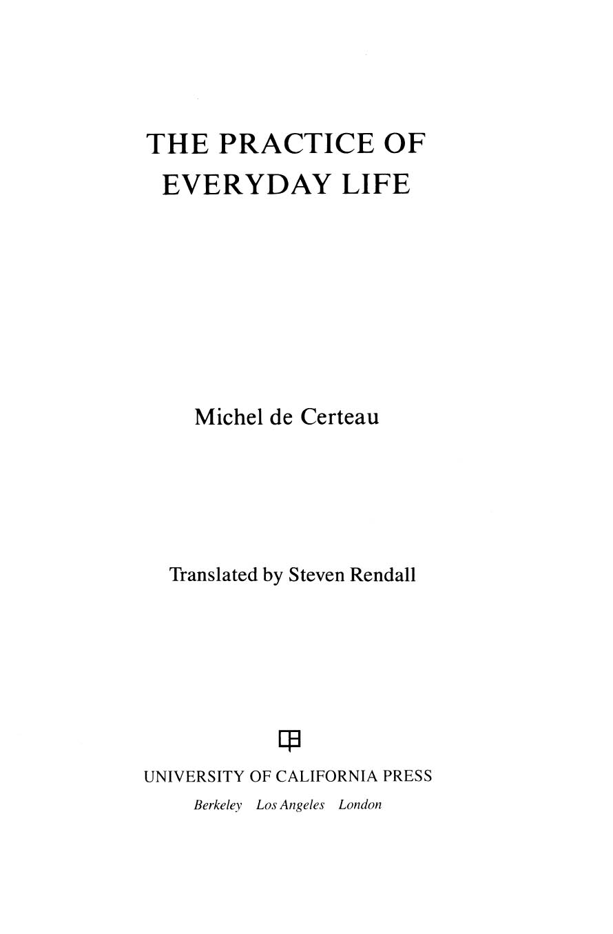 Practice of Everyday Life ebook cover