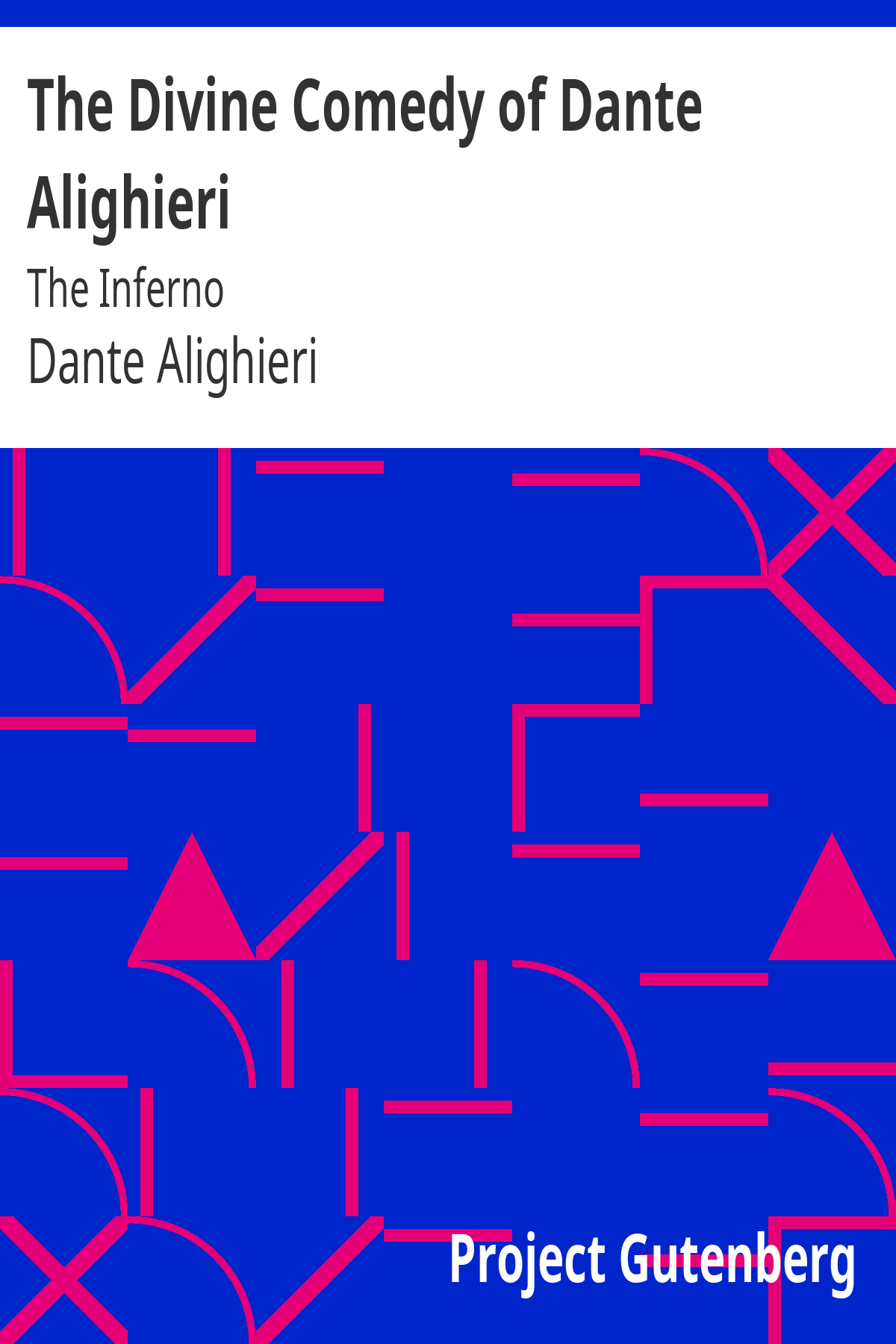 The Divine Comedy of Dante Alighieri: The Inferno ebook cover