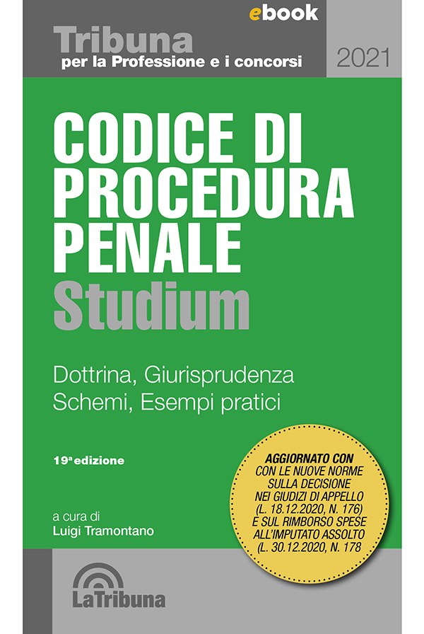 Codice di procedura penale studium ebook cover