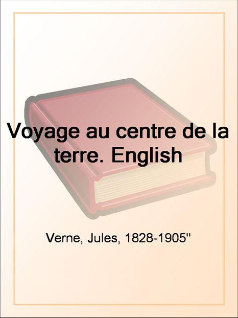 A Journey to the Centre of the Earth ebook cover