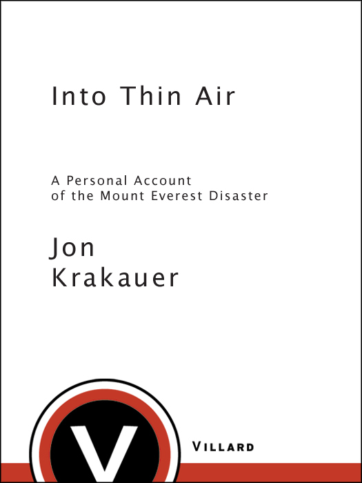 Into Thin Air ebook cover