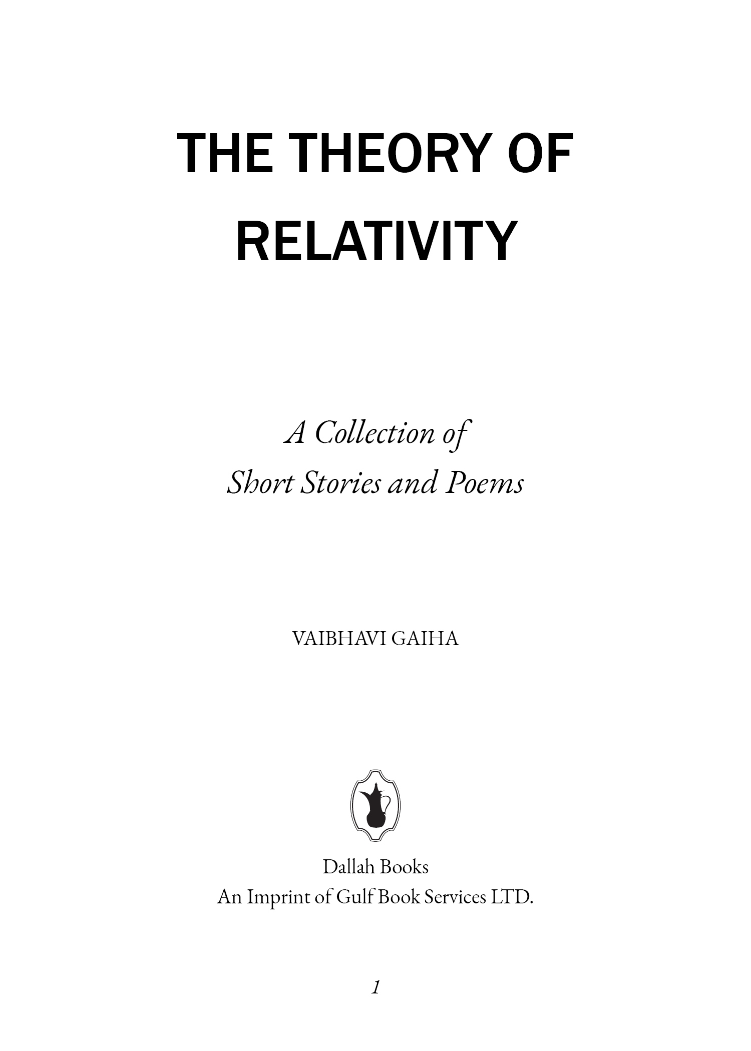 Theory of relativity Vaibhavi_Epub ebook cover