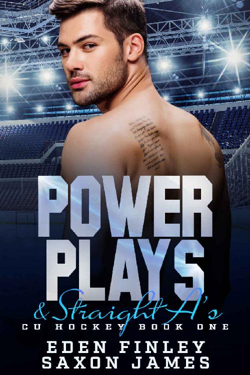 Power Plays & Straight A's (CU Hockey Book 1) ebook cover
