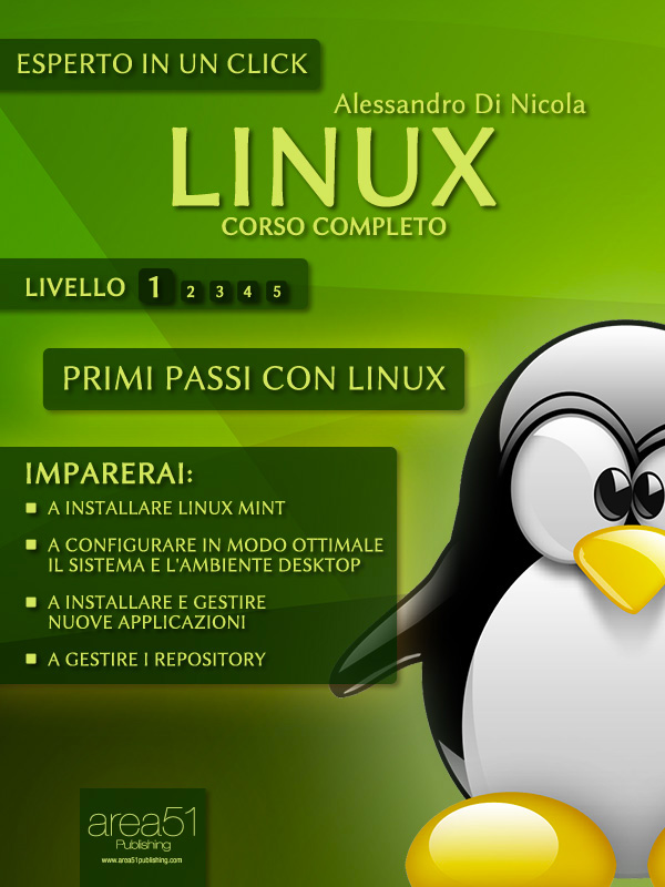Linux. Corso completo &acirc;&euro;&ldquo; Livello 1 ebook cover
