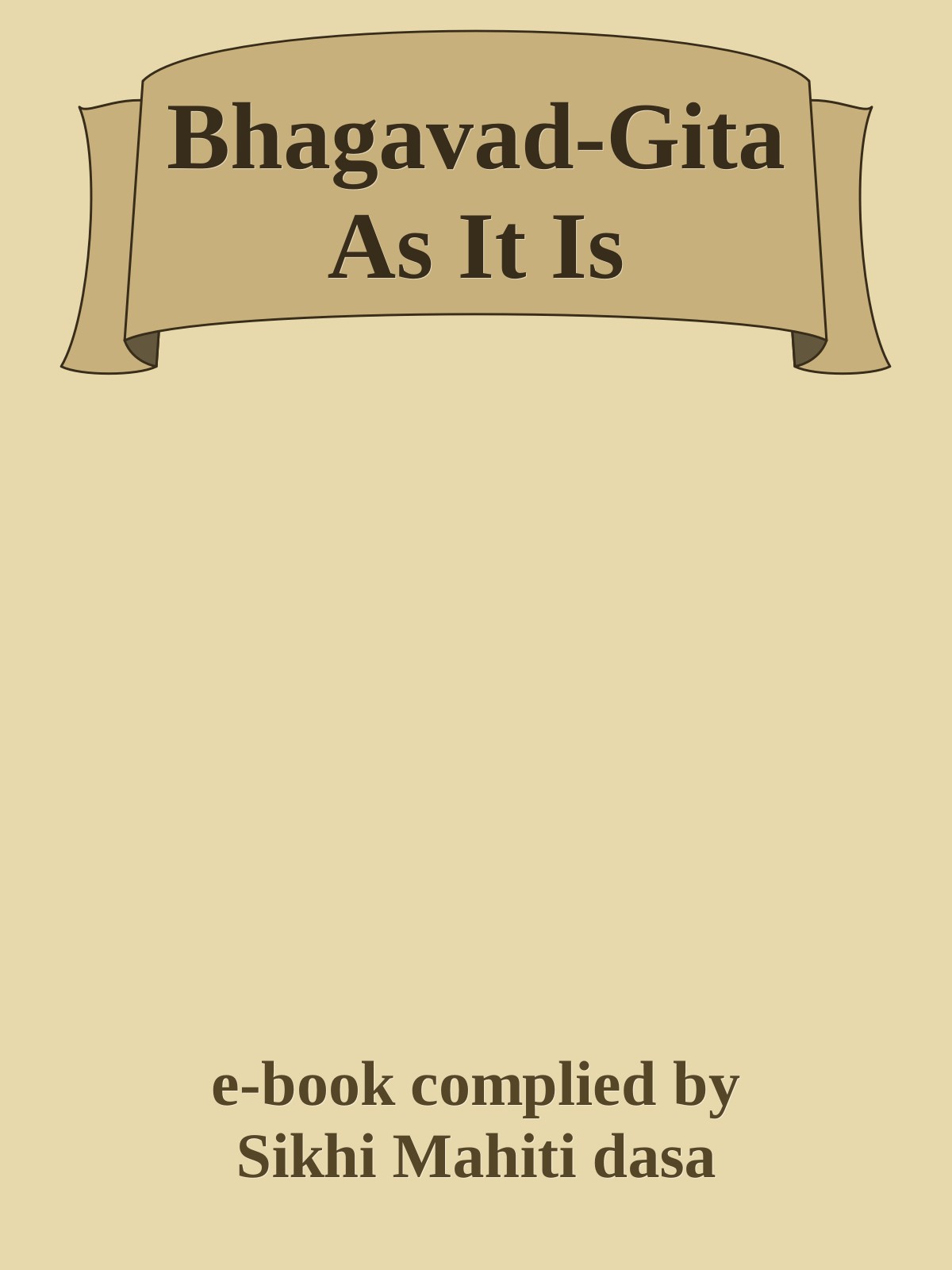 Bhagavad-Gita As It Is ebook cover