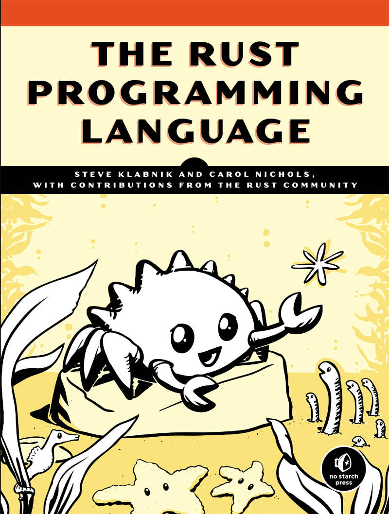 The Rust Programming Language ebook cover