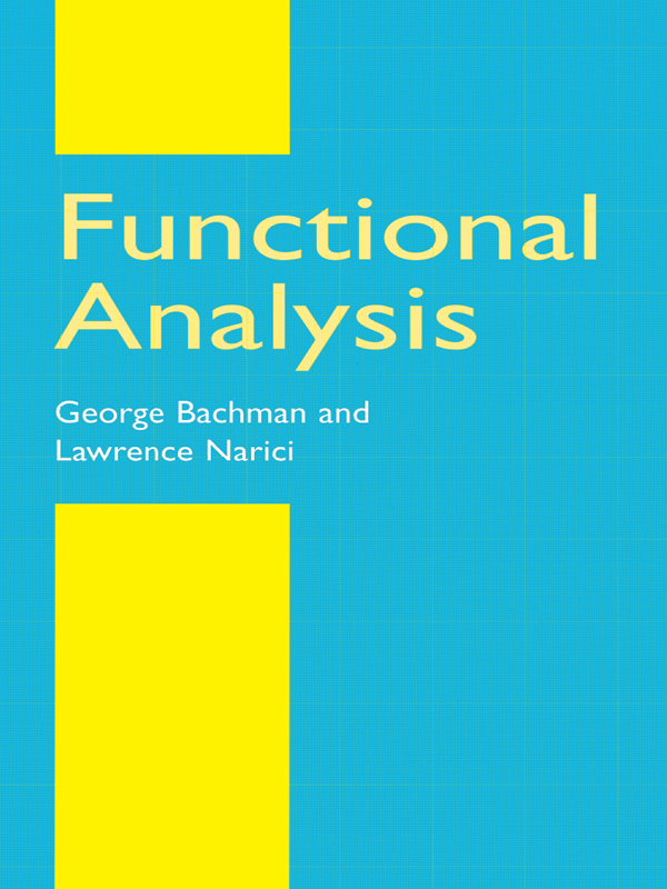 Functional Analysis ebook cover