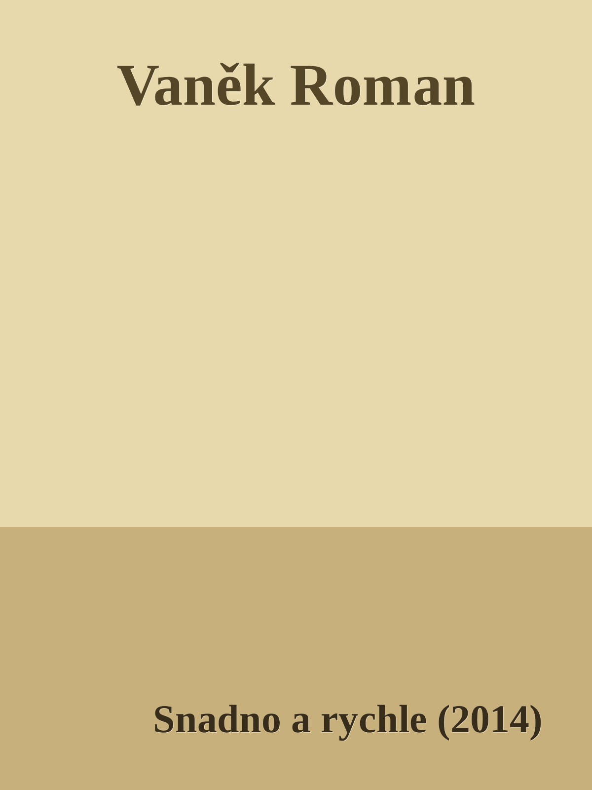 Van&Auml;&rsaquo;k Roman ebook cover