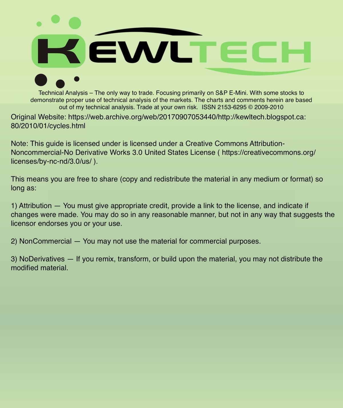 Kewltech Course ebook cover