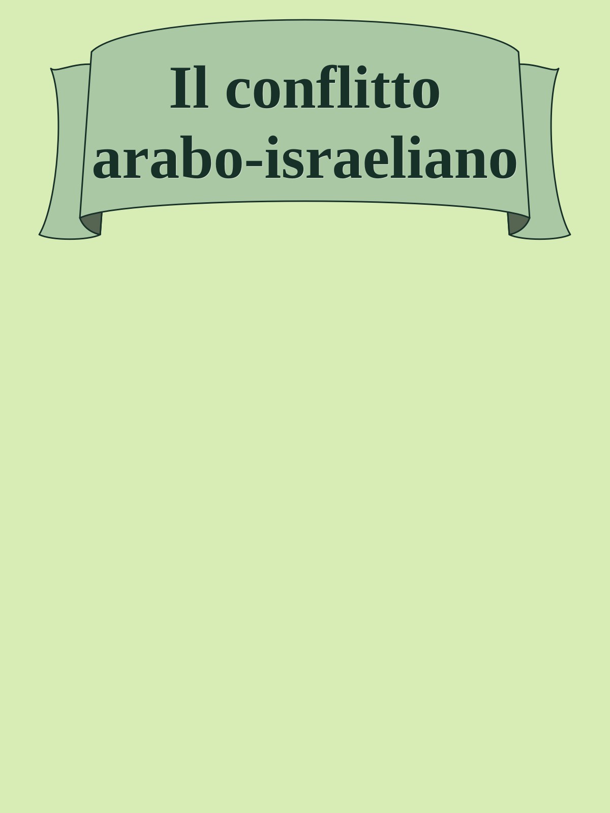 Il conflitto arabo-israeliano ebook cover