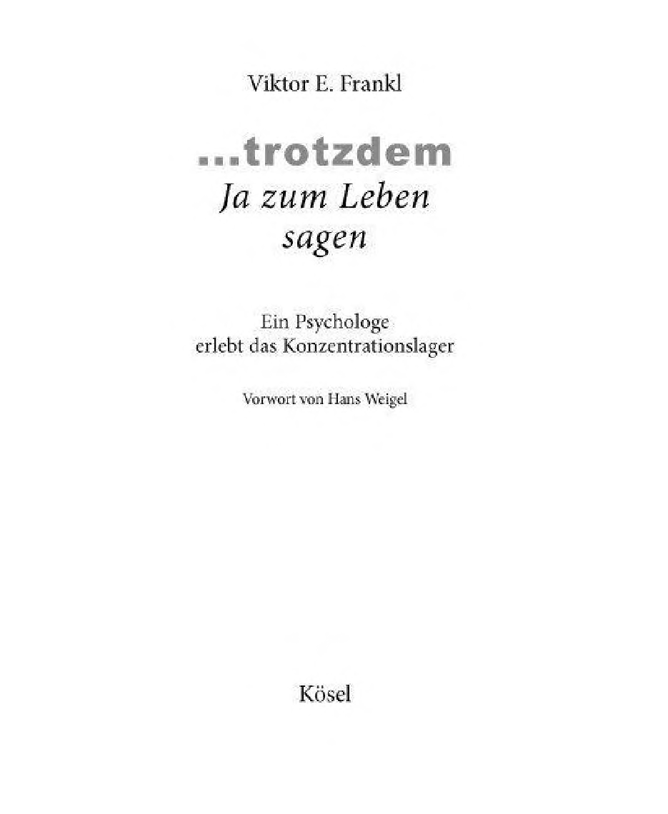 Trotzdem Ja Zum Leben Sagen ebook cover