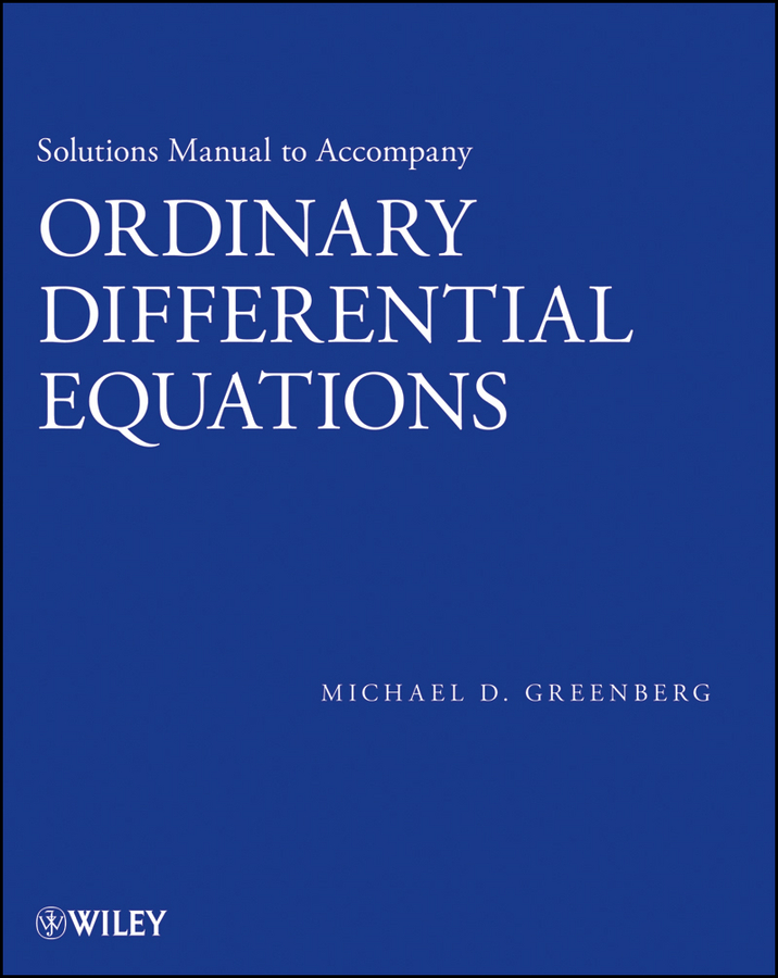 Solutions Manual to Accompany Ordinary Differential Equations ebook cover