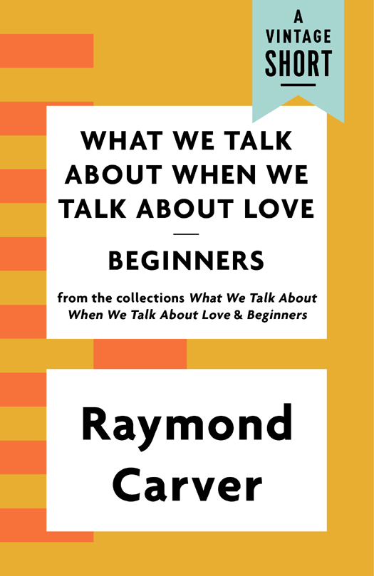 What We Talk About When We Talk About Love - Beginners ebook cover