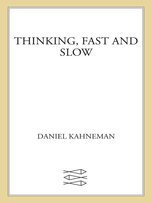 Thinking, Fast and Slow ebook cover